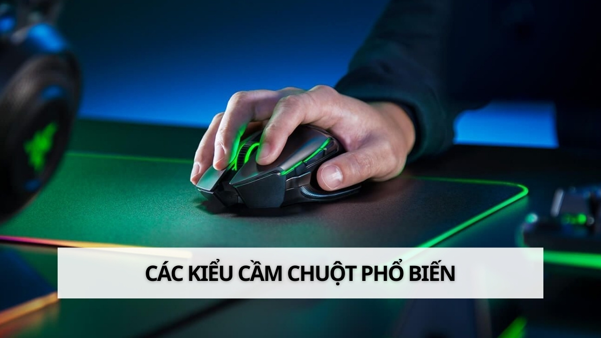 Tổng hợp các kiểu cầm chuột cơ bản không phải ai cũng biết